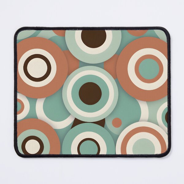 Item preview, Mid Century Modern Geometric Circles  Mint, Light Brown designed and sold by Prints and Lifestyle.
