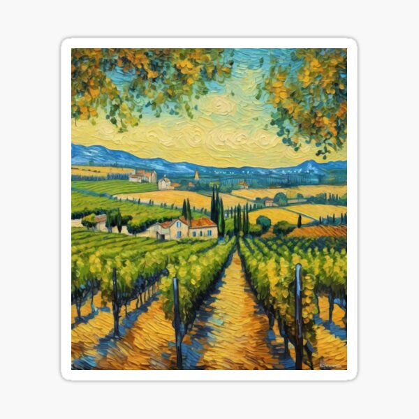 Item preview,  "Bordeaux Vineyards, France: A Vibrant Journey" designed and sold by Artisticanvas.
