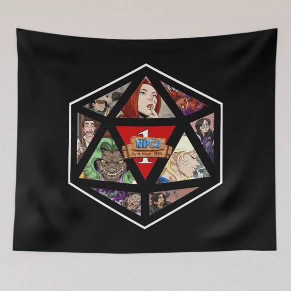 Item preview, NPCs D20 Logo Tee designed and sold by Snow White Zombie Apocalypse.