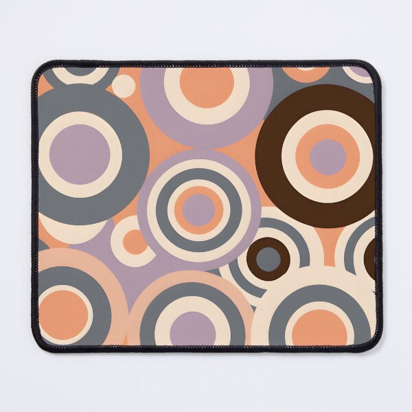 Item preview, Mid Century Modern Geometric Circles Peach, Lilac  designed and sold by Prints and Lifestyle.