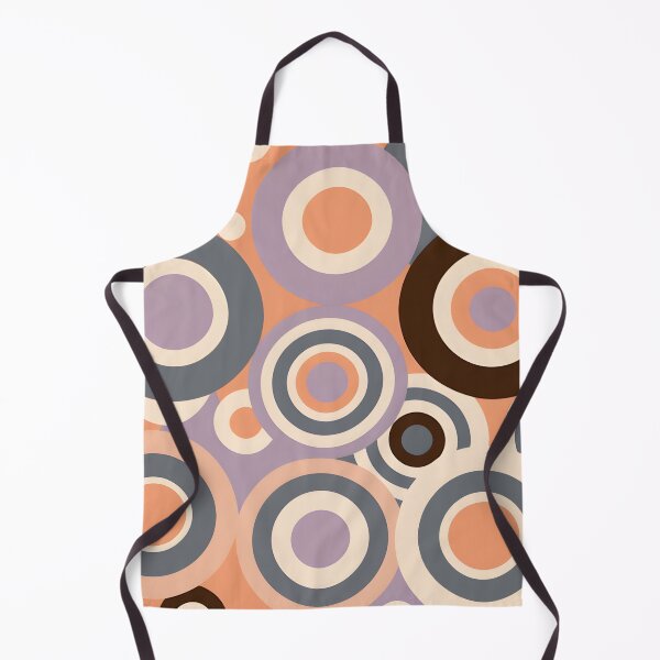 Item preview, Mid Century Modern Geometric Circles Peach, Lilac designed and sold by Prints and Lifestyle.