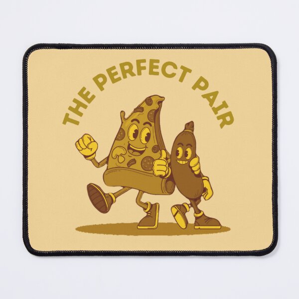 Item preview, The Perfect Pair Retro Pizza and Sausage designed and sold by Lisa Mastin.