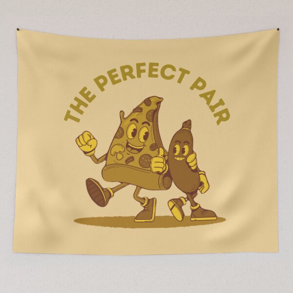 Item preview, The Perfect Pair Retro Pizza and Sausage  designed and sold by Lisa Mastin.
