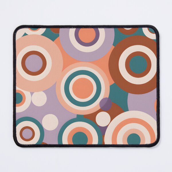 Item preview, Mid Century Modern Geometric Circles , Peach, Green,  designed and sold by Prints and Lifestyle.