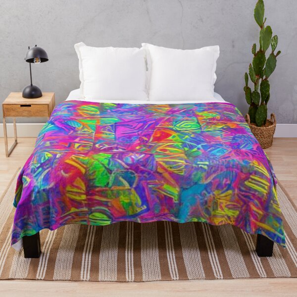Item preview, Abstract Colorful Neon Chaos Pattern designed and sold by calibrit.