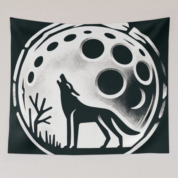 Item preview, Wolf Moon designed and sold by bluepawprint.