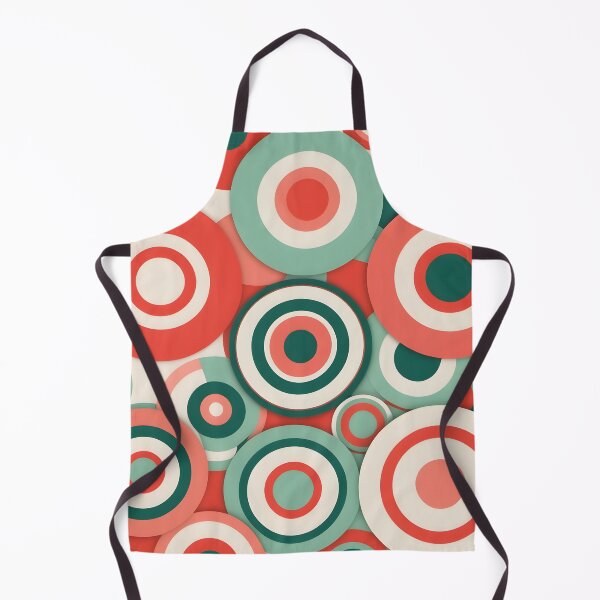 Item preview, Mid Century Modern Geometric Circles Peach, Green, designed and sold by Prints and Lifestyle.