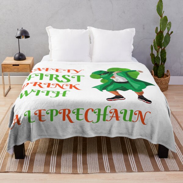 Item preview, Safety first drink with a leprechaun designed and sold by Josie37.