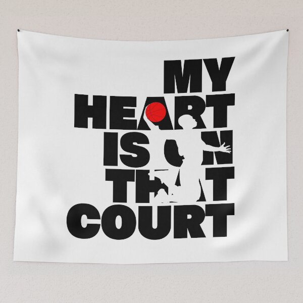 Item preview, My Heart is on That Court, basketbal designed and sold by cocokara999.