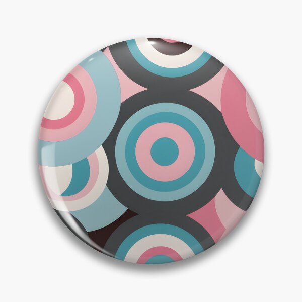 Item preview, Mid Century Modern Geometric Circles , Peach, Green,  designed and sold by Prints and Lifestyle.