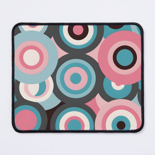 Item preview, Mid Century Modern Geometric Circles , Peach, Green,  designed and sold by Prints and Lifestyle.