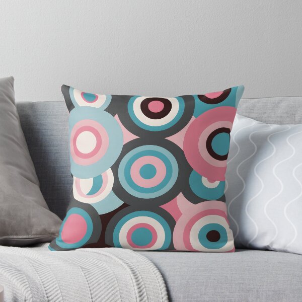 Item preview, Mid Century Modern Geometric Circles , Peach, Green,  designed and sold by Prints and Lifestyle.