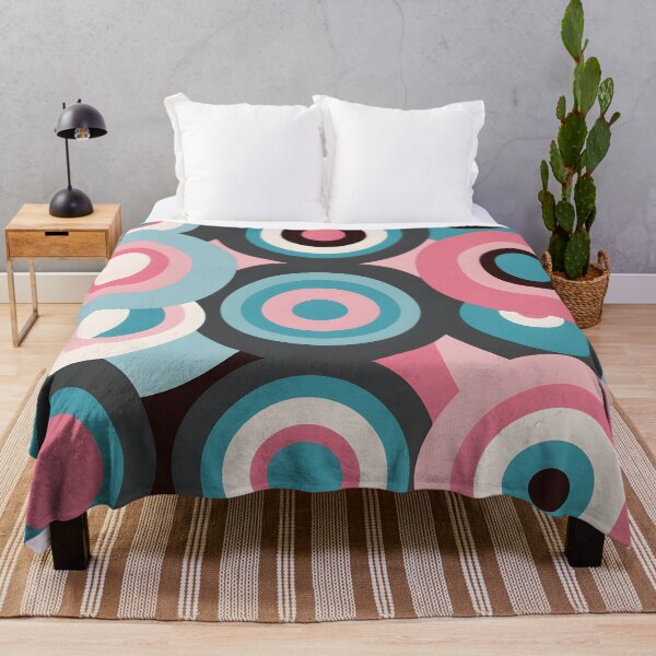 Item preview, Mid Century Modern Geometric Circles , Peach, Green, designed and sold by Prints and Lifestyle.