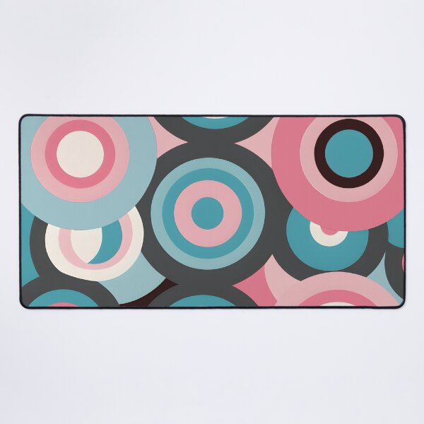 Item preview, Mid Century Modern Geometric Circles , Peach, Green,  designed and sold by Prints and Lifestyle.