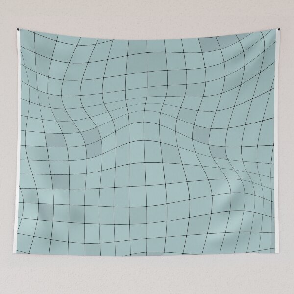Item preview, Blue Grid Pattern designed and sold by YSNostalgiaShop.