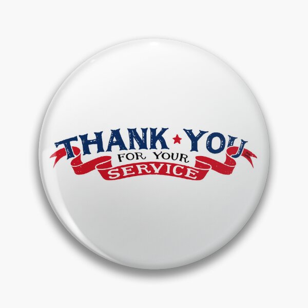 Item preview, Thank you for your Service;  designed and sold by StickerApe.