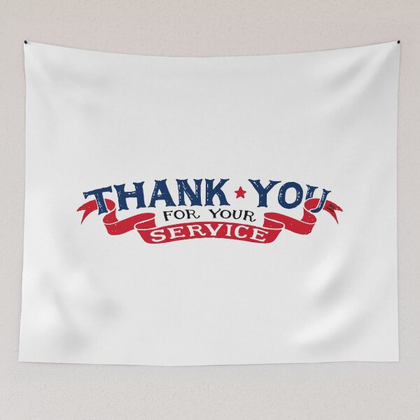 Item preview, Thank you for your Service;  designed and sold by StickerApe.