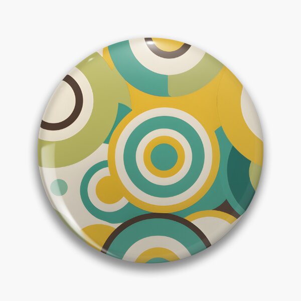 Item preview, Mid Century Modern Geometric Circles  Lemon Green, Mint, Yellow designed and sold by Prints and Lifestyle.