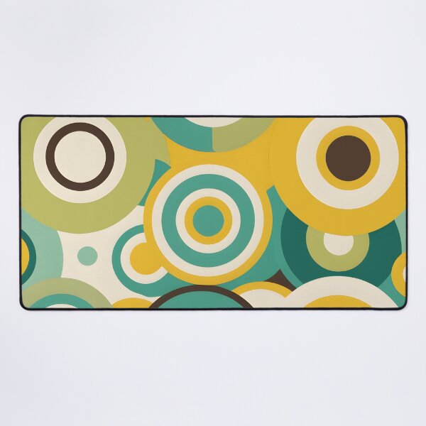 Item preview, Mid Century Modern Geometric Circles  Lemon Green, Mint, Yellow designed and sold by Prints and Lifestyle.