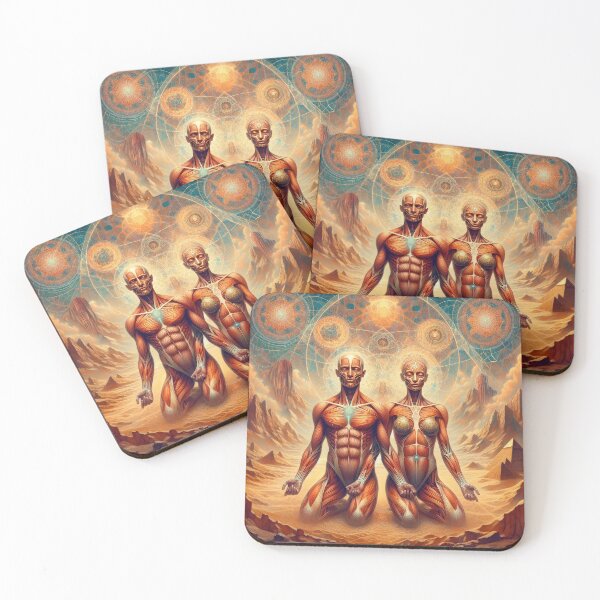 Item preview, Sacred Union: Anatomy of Man and Woman Visionary Artwork designed and sold by Mystikos Art.