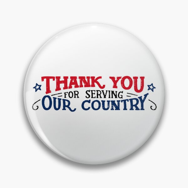Item preview, Thank you for serving our Country;  designed and sold by StickerApe.