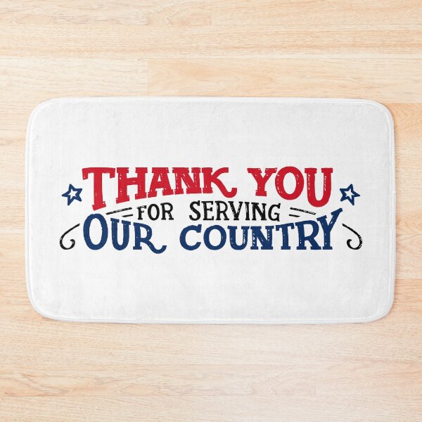 Item preview, Thank you for serving our Country;  designed and sold by StickerApe.