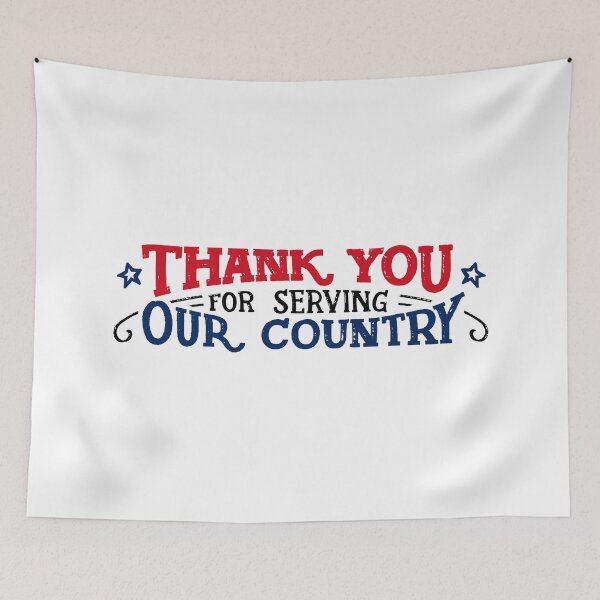 Item preview, Thank you for serving our Country;  designed and sold by StickerApe.