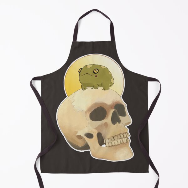 Item preview, Frog lounging on a skull  designed and sold by DuckhatsMcGee.