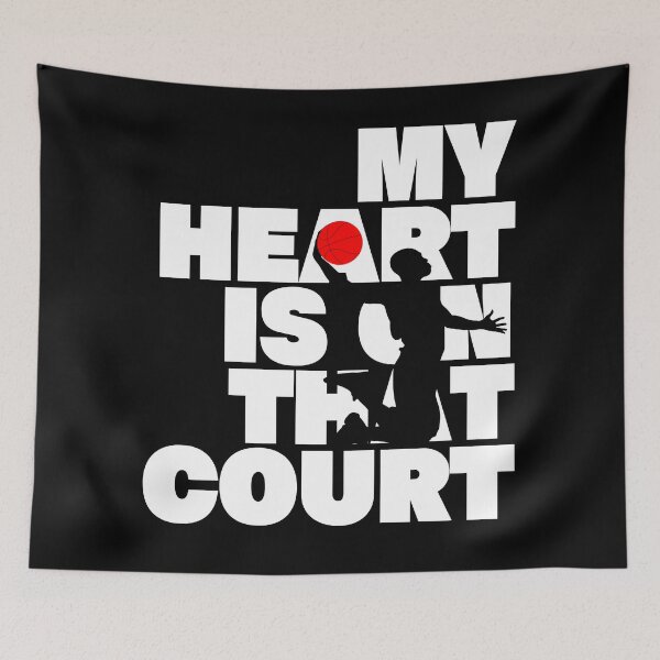 Item preview, My Heart is on That Court, basketbal designed and sold by cocokara999.