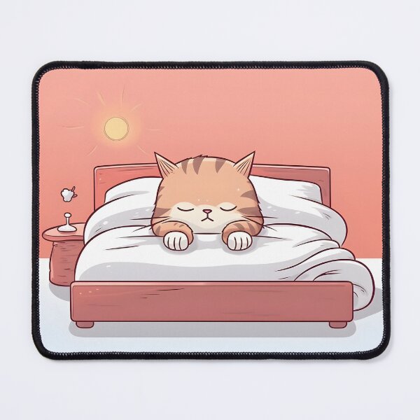 Item preview, Sleep Time for Cute Silly Cat Good Night on your bed designed and sold by omerfdln34.