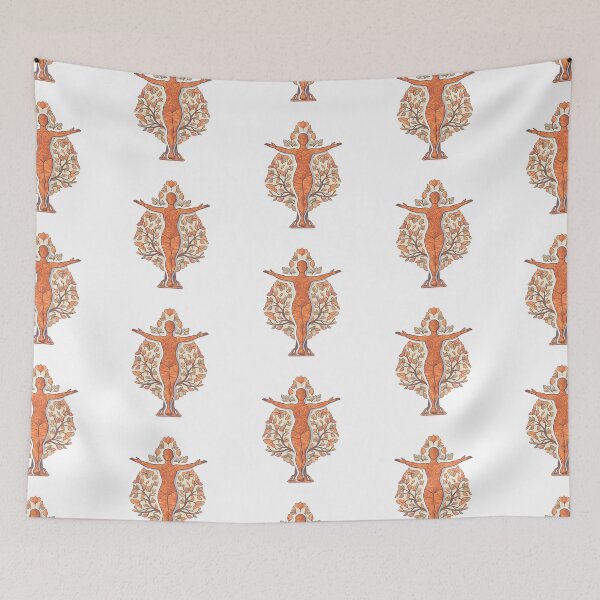 Item preview, Autumnal Serenity - Tree Pose Yoga Harmony Art designed and sold by NovaGenArt.