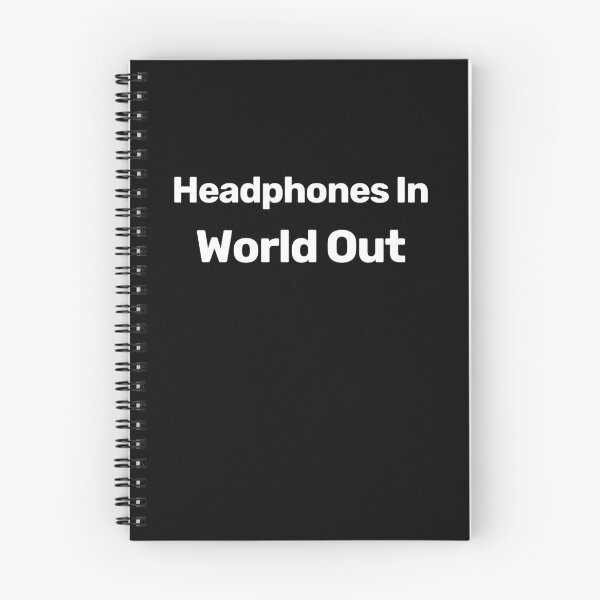 Item preview, Headphones In World Out designed and sold by WitNQuiet.