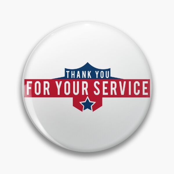 Item preview, Thank you for your Service;  designed and sold by StickerApe.