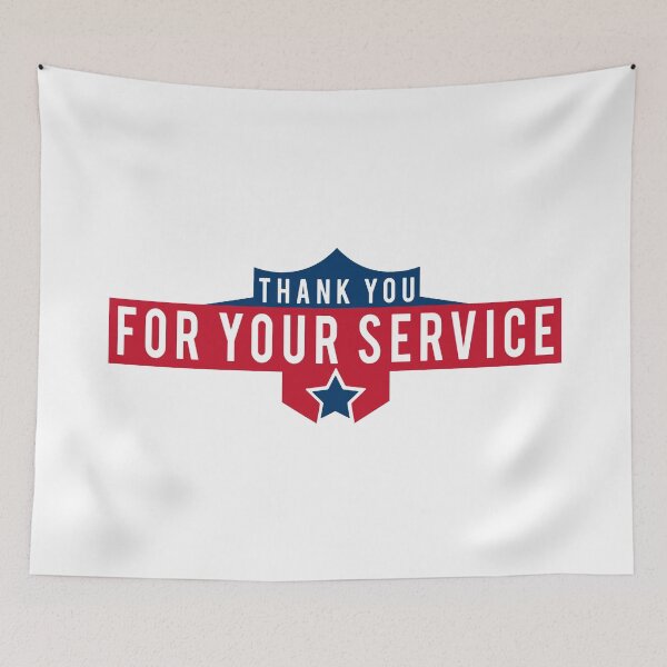 Item preview, Thank you for your Service;  designed and sold by StickerApe.