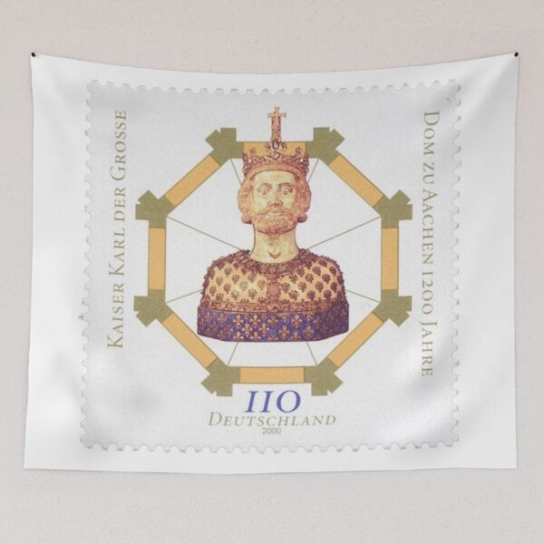 Item preview, Stamp from Deutsche Post, 1200th anniversary of Aachen Cathedral designed and sold by HeraldryCabinet.