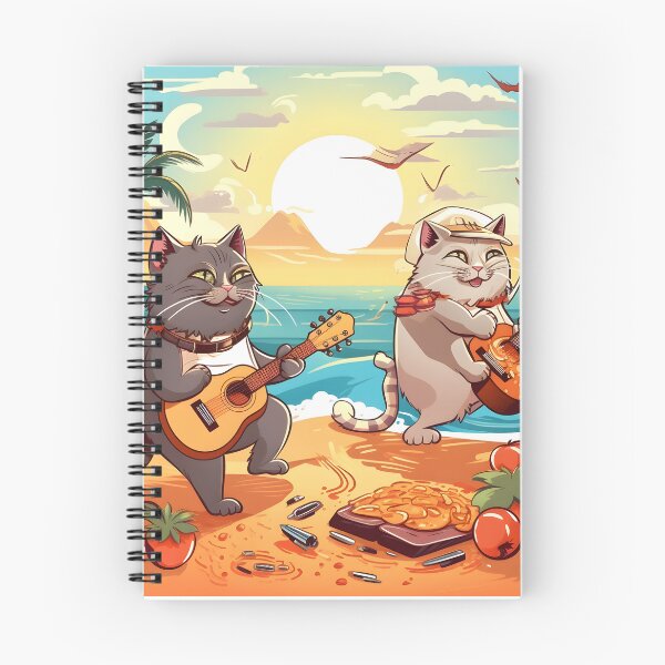 Item preview, Enjoying Music on the Beach Sweet Spoiled Silly Cats designed and sold by omerfdln34.