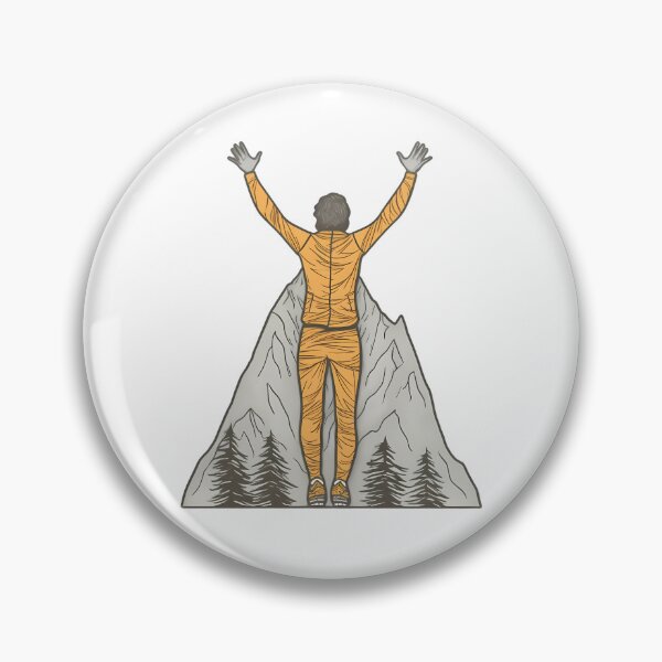 Item preview, Summit Triumph - Mountain Pose Victory Illustration designed and sold by NovaGenArt.