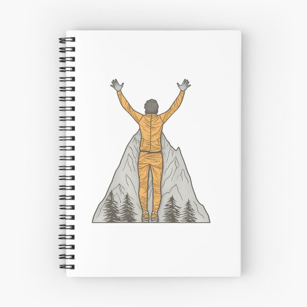 Item preview, Summit Triumph - Mountain Pose Victory Illustration designed and sold by NovaGenArt.