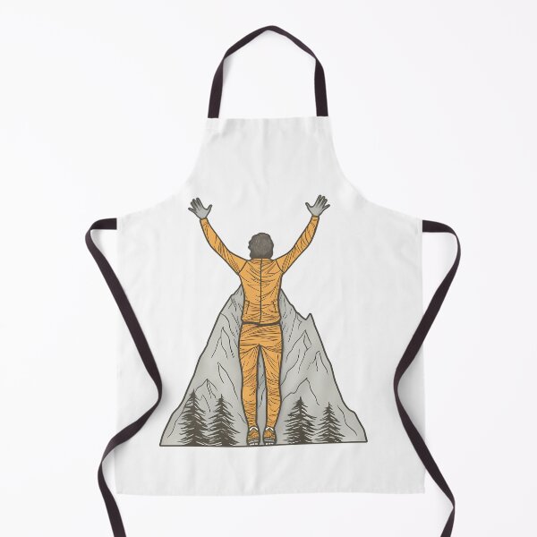 Item preview, Summit Triumph - Mountain Pose Victory Illustration designed and sold by NovaGenArt.