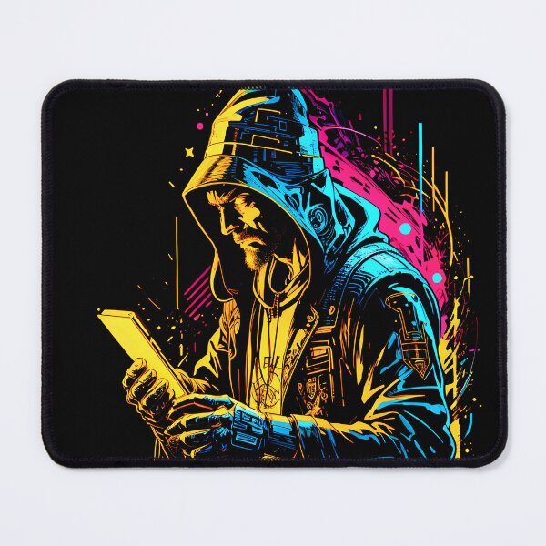 Item preview, Neon Techno Cyberpunk Wizard designed and sold by Occult Designs.