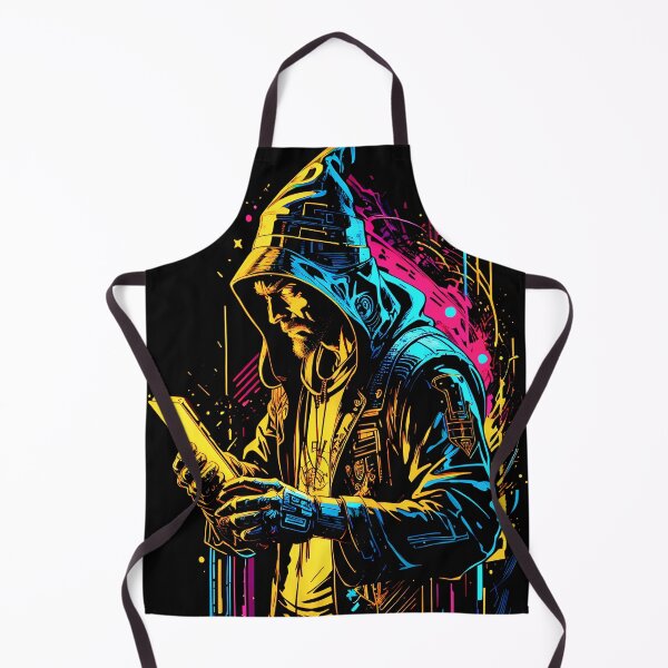 Item preview, Neon Techno Cyberpunk Wizard designed and sold by Occult Designs.