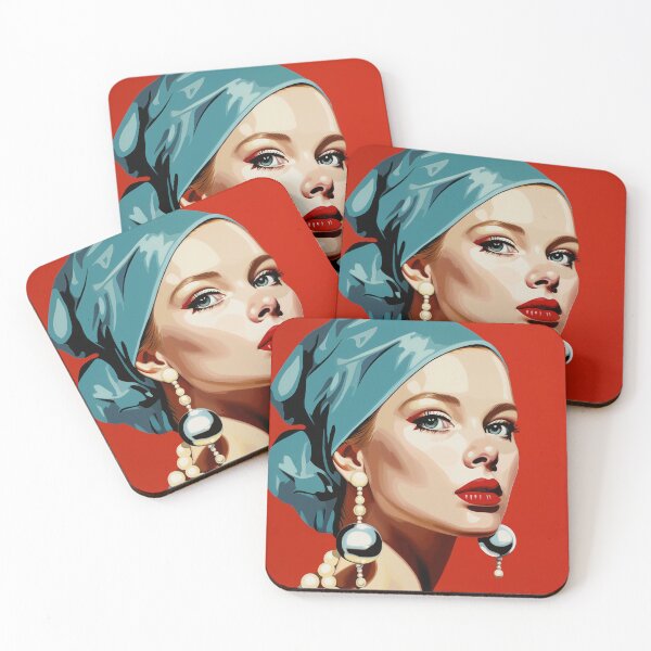 Item preview, Pop art Girl with a Pearl Earring designed and sold by freddyaiart.