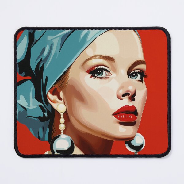 Item preview, Pop art Girl with a Pearl Earring designed and sold by freddyaiart.