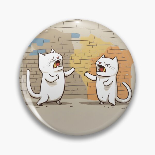 Item preview, Crazy Cute Silly Cats Talking By The Wall On The Street designed and sold by omerfdln34.