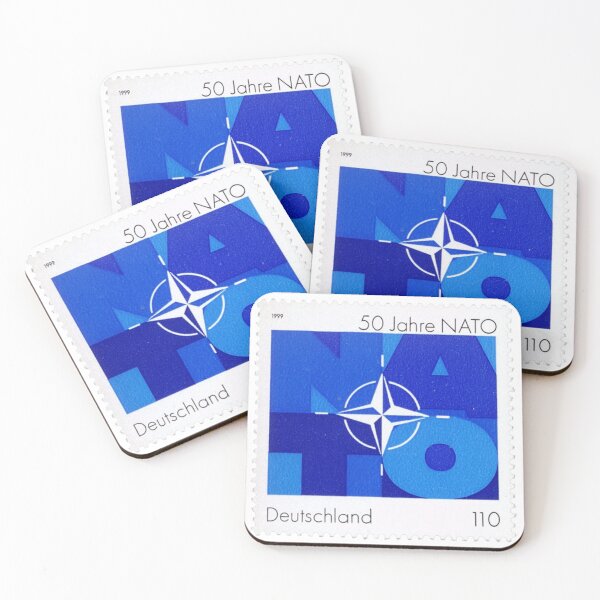 Item preview, Stamp from Deutsche Post, 50th anniversary of NATO designed and sold by HeraldryCabinet.