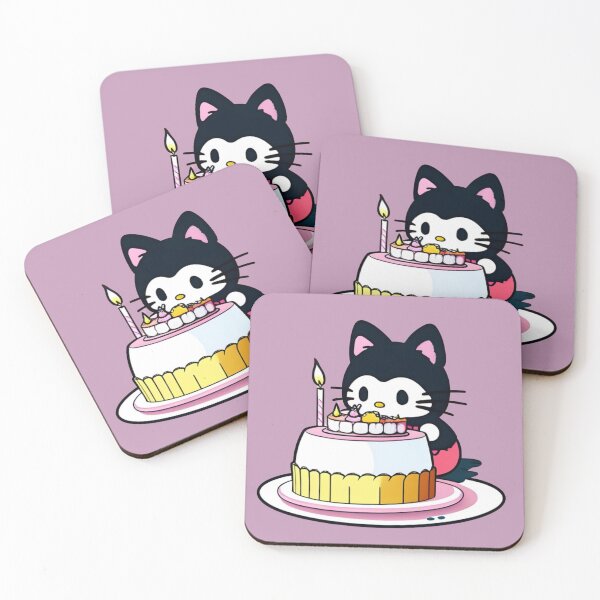 Item preview, Birthday Kitty designed and sold by Whimsy Fae Studio.