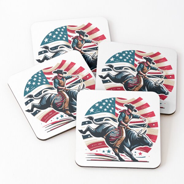 Item preview, Rodeo Stars & Stripes: The Ultimate Cowboy Showdown designed and sold by RanchersRoots.