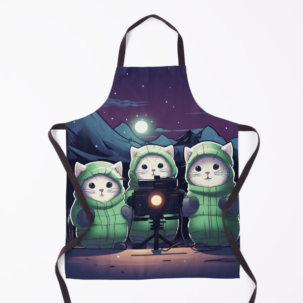 Item preview, Curious Sweet Cute Silly Cats Pulling the Northern Lights designed and sold by omerfdln34.