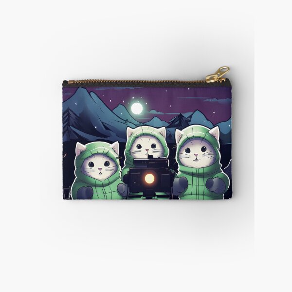 Item preview, Curious Sweet Cute Silly Cats Pulling the Northern Lights designed and sold by omerfdln34.
