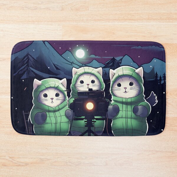 Item preview, Curious Sweet Cute Silly Cats Pulling the Northern Lights designed and sold by omerfdln34.
